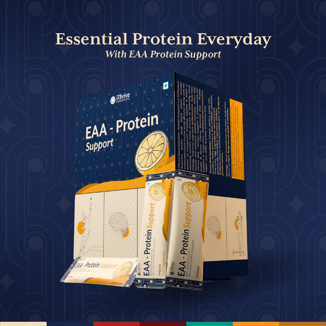 EAA Protein Support – Lime & Lemon | Build Muscle, Boost Energy & Recovery | 30 Sachets