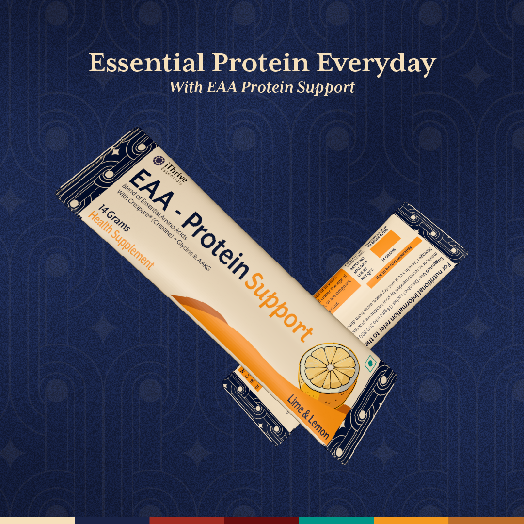 EAA Protein Support – Lime & Lemon | Build Muscle, Boost Energy & Recovery | 30 Sachets