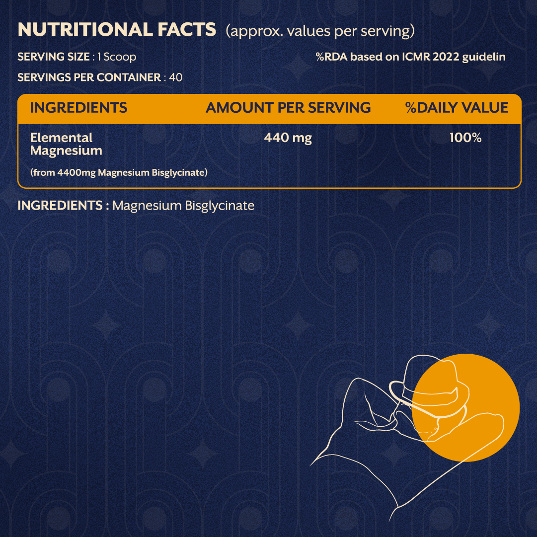 Magnesium Bisglycinate Powder - 180gm