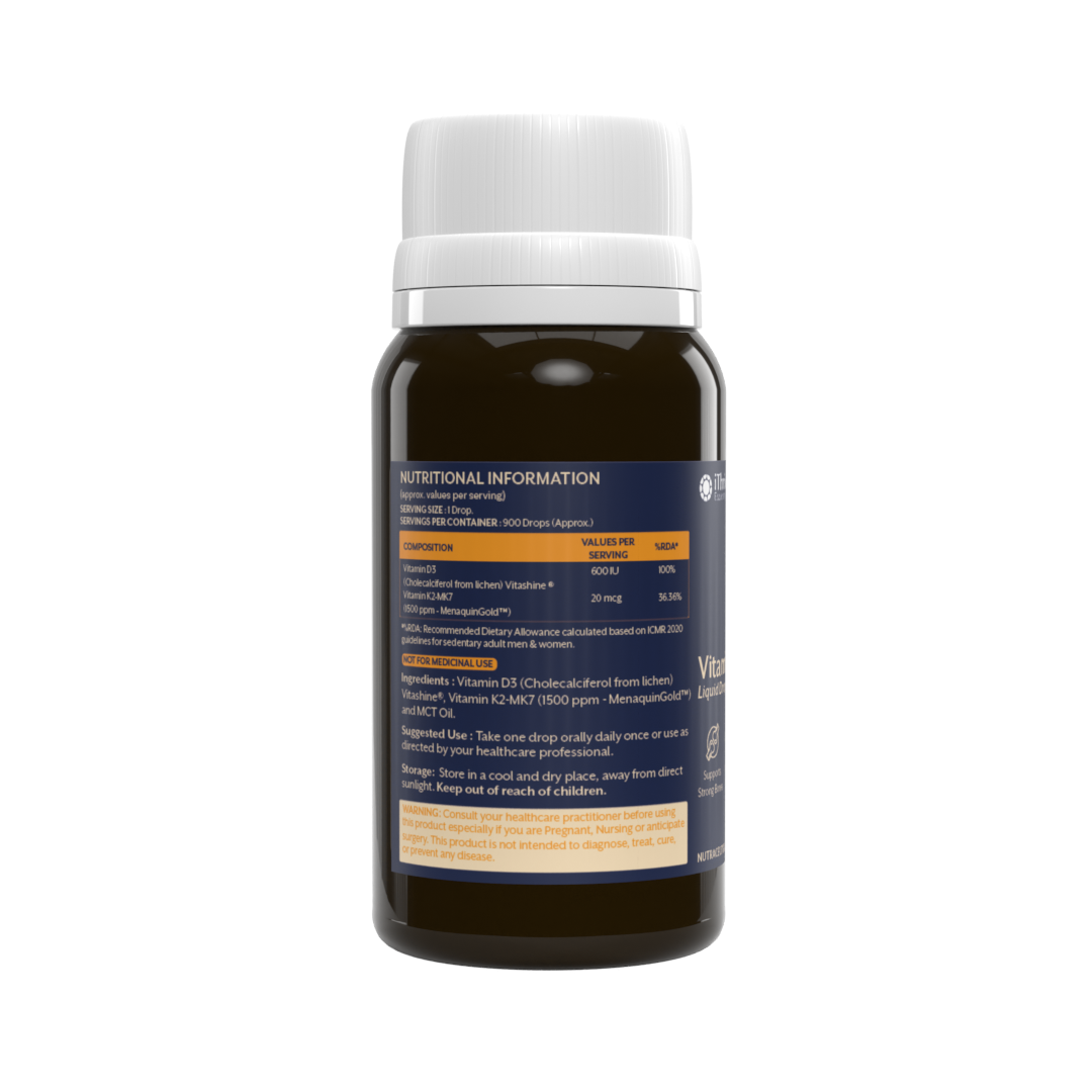 Vitamin D3 + K2  in MCT Oil - 30ml