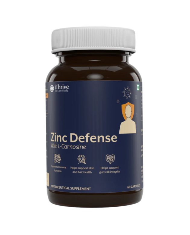 iThrive Essentials Zinc Defense with Copper and L-carnosine - 60 Capsules